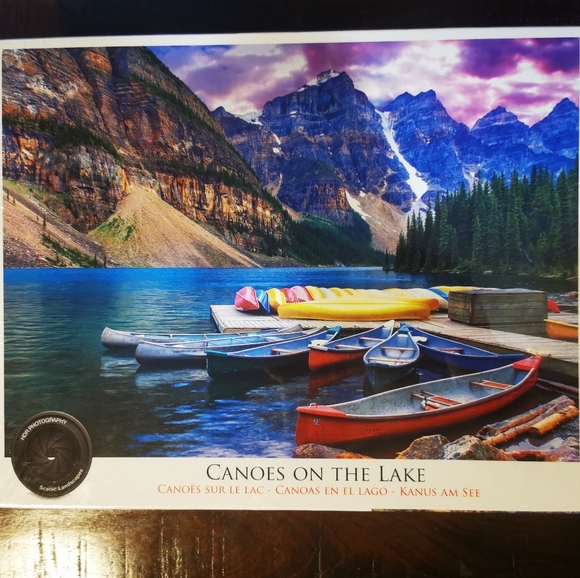 Eurographics Canoes On The Lake 1000 Piece Puzzle - Picture 2 of 4